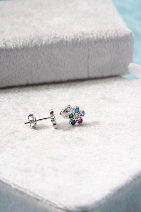 Heliophilia Silver Pendientes de Plata de Ley con Recubrimiento de Rodio NRZ1000271